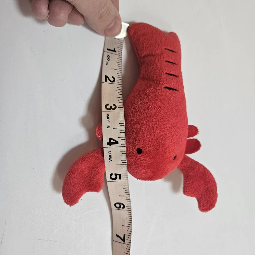 Red Plush Lobster Toy Little 6